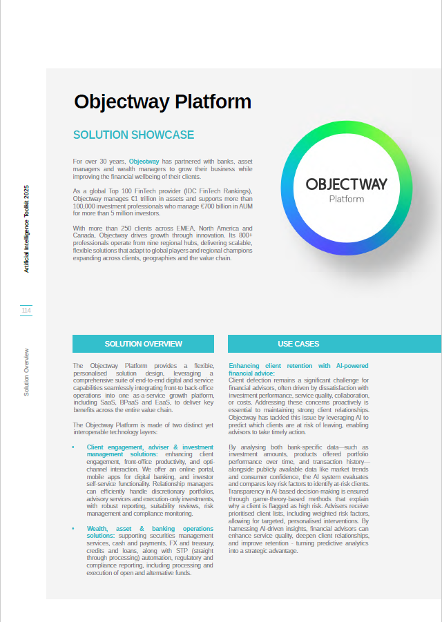 Front - Page - Objectway - TWM - AI - Toolkit - 2025 - 2