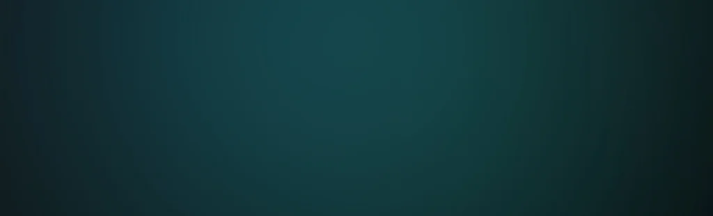 Teal gradient background with a subtle vignette and darker edges for a calm, abstract backdrop.