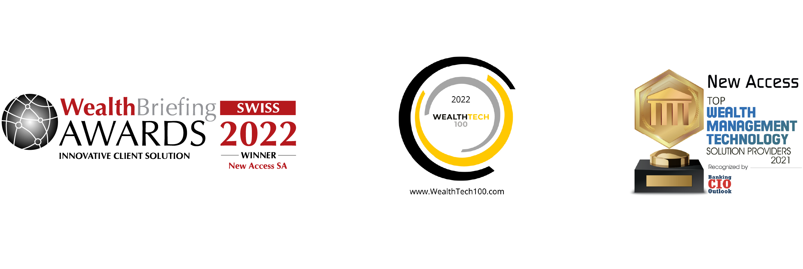 New access Awards wealth briefing 2022 wealthtech 100 2022 top management technology 2021